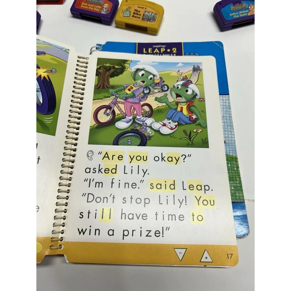 LeapFrog LeapPad Leap one Books & Cartridge Learning Tad Thomas Nemo Bob 6
